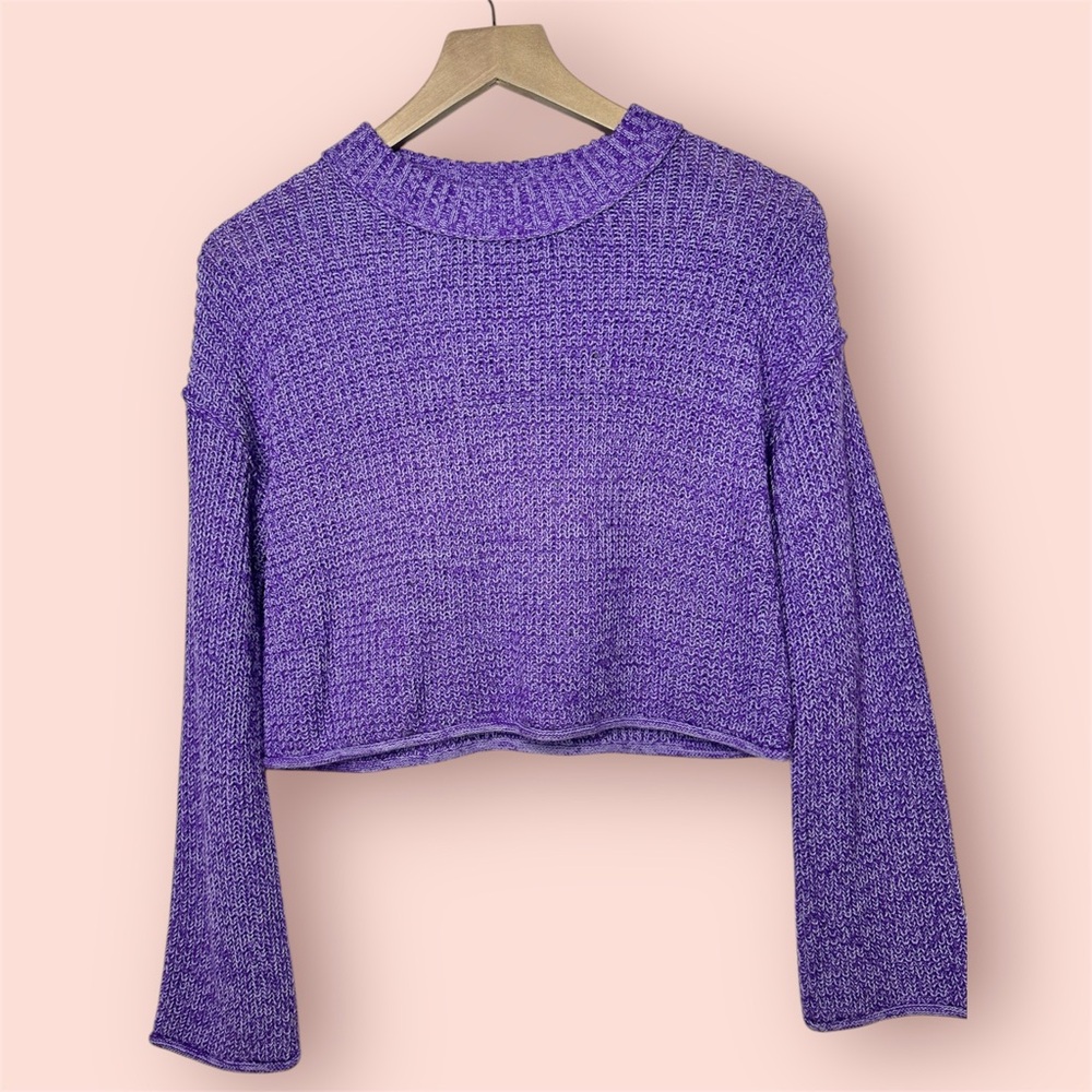 Wild Fable Purple Crew Neck Sweater